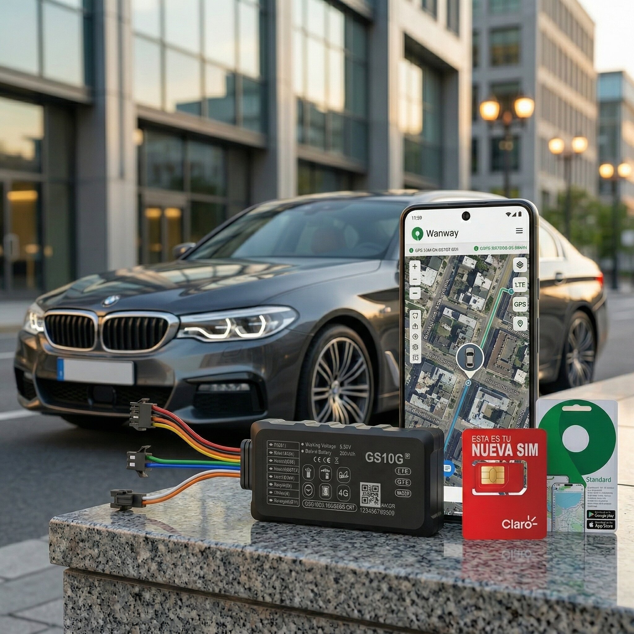 Kit GS10 con plataforma Plaspy, rel&eacute;, micr&oacute;fono y accesorios